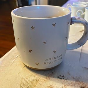 Hearth and Hand Magnolia Morning Beautiful Mug NEW cream gold